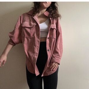 Ci Sono Pink Utility Jacket Relaxed Fit